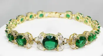 Sellin>Hot! New Jewelry gold plate green crystal bracelet length 7.5 inches>free shipping
Sellin>Hot! New Jewelry gold plate green crystal bracelet length 7.5 inches>free shipping