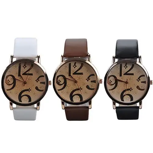 Top Hot Brand Luxury Unisex Fashion Big Arabic Numerals Analog Faux Leather Band Quartz Wrist Watch watch women zegarek damski
Top Hot Brand Luxury Unisex Fashion Big Arabic Numerals Analog Faux Leather Band Quartz Wrist Watch watch women zegarek damski