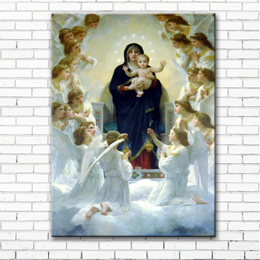 free shipping Virgin Mary with Jesus printed painting on canvas home decoration picture Christian prints canvas oil painting
free shipping Virgin Mary with Jesus printed painting on canvas home decoration picture Christian prints canvas oil painting