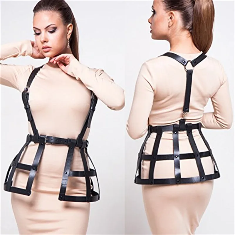 CETIRI Sexy Women' Hollow Out Punk Leather Adjustable Body Chest Harness Belt Weave Skirts Lingerie Party Costume Black
CETIRI Sexy Women' Hollow Out Punk Leather Adjustable Body Chest Harness Belt Weave Skirts Lingerie Party Costume Black