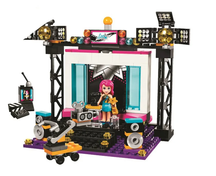 BELA Friends Series Pop Star TV Studio Building Blocks Sets Bricks Classic Girl Kids Model Toys Marvel Compatible Legoings
BELA Friends Series Pop Star TV Studio Building Blocks Sets Bricks Classic Girl Kids Model Toys Marvel Compatible Legoings
