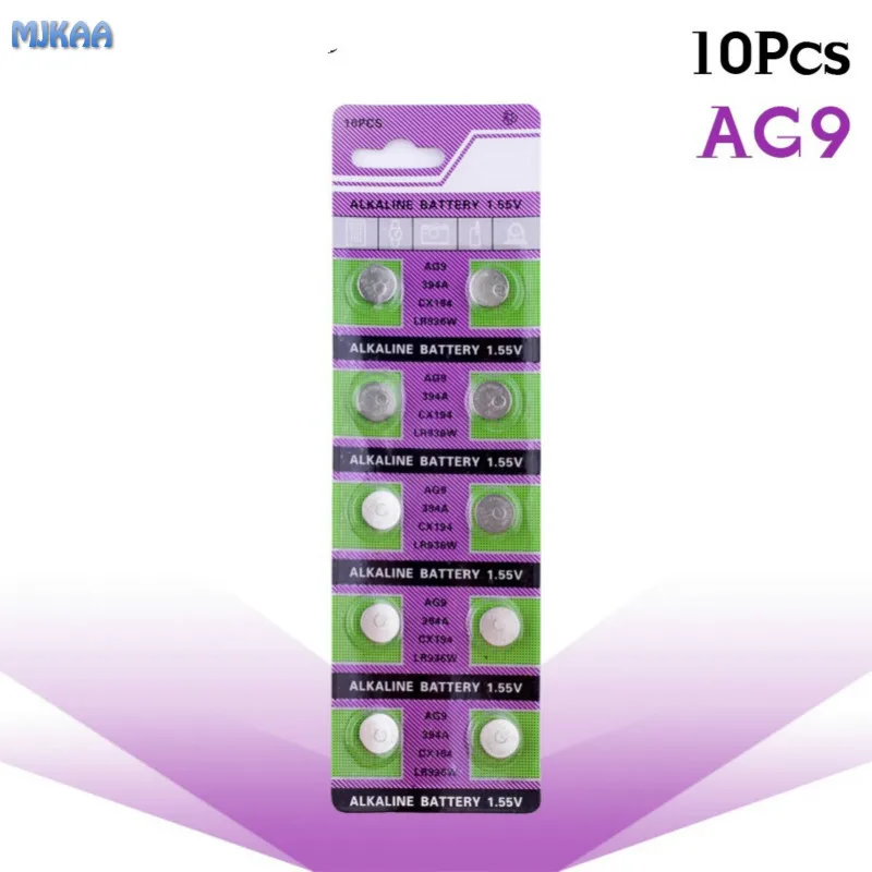 10PCS AG9 SR936SW watch battery coin battery SR936 936A 194 394 394-1W 280-17 x10 1.55V button alkaline battery
10PCS AG9 SR936SW watch battery coin battery SR936 936A 194 394 394-1W 280-17 x10 1.55V button alkaline battery