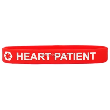200PCS Medical Alert Heart Patient wristband silicone bracelets free shipping by FEDEX
200PCS Medical Alert Heart Patient wristband silicone bracelets free shipping by FEDEX