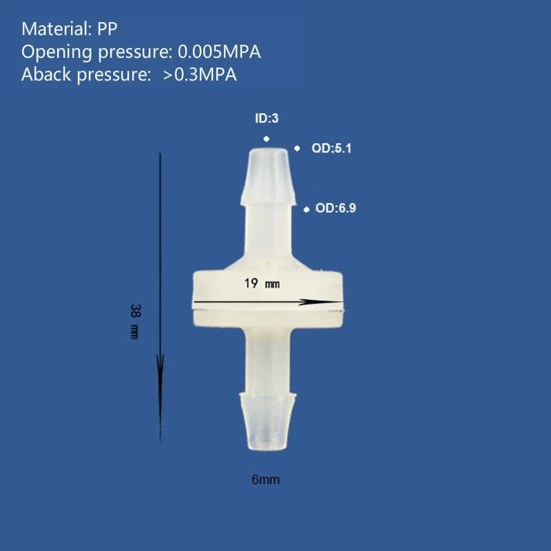 Description Picture 6 of item50PCS PP Plastic Aquarium Check Valve /Ozone Non/No Return Valve Prevent Water Back to Pump Size 3mm, 4mm,5mm,6mm,8mm,10mm,12mm
