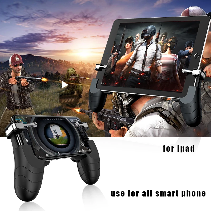 jvhFISH For PUBG FPS Shooting Game Gamepad Controller L1R1 Trigger Fire Button Aim Key Gaming joystick For iPad Tablet Pad Phone
jvhFISH For PUBG FPS Shooting Game Gamepad Controller L1R1 Trigger Fire Button Aim Key Gaming joystick For iPad Tablet Pad Phone