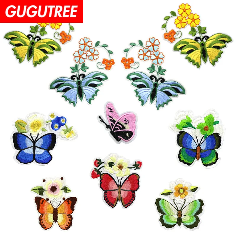 GUGUTREE embroidery buttlefly patches animal patches badges applique patches for clothing XC-129
GUGUTREE embroidery buttlefly patches animal patches badges applique patches for clothing XC-129