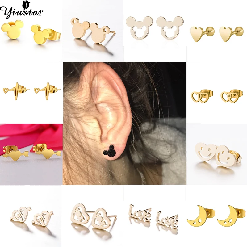 Yiustar New Arrival Romantic Earings for Girls Kids 304 Stainless Steel Stud Earrings Cute Tiny Love Earrings Jewelry Kids Gifts
Yiustar New Arrival Romantic Earings for Girls Kids 304 Stainless Steel Stud Earrings Cute Tiny Love Earrings Jewelry Kids Gifts