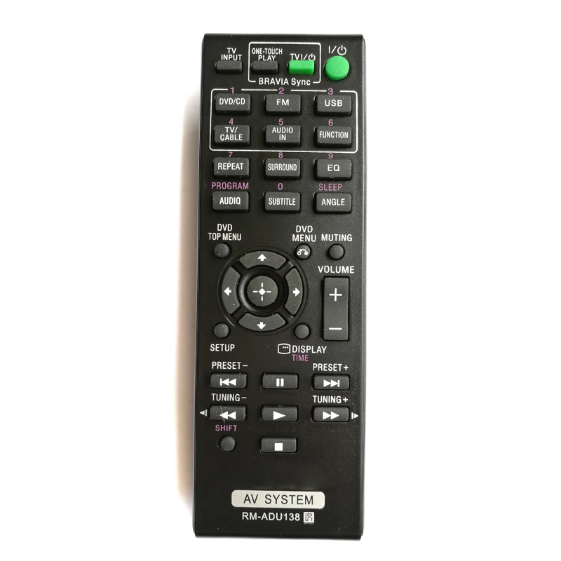 New RM-ADU138 Remote Control for Sony DAV-TZ135 DAV-TZ140 DAV-TZ145 DAV-TZ150 HBD-TZ140 HBD-TZ145 Home Theater System
New RM-ADU138 Remote Control for Sony DAV-TZ135 DAV-TZ140 DAV-TZ145 DAV-TZ150 HBD-TZ140 HBD-TZ145 Home Theater System