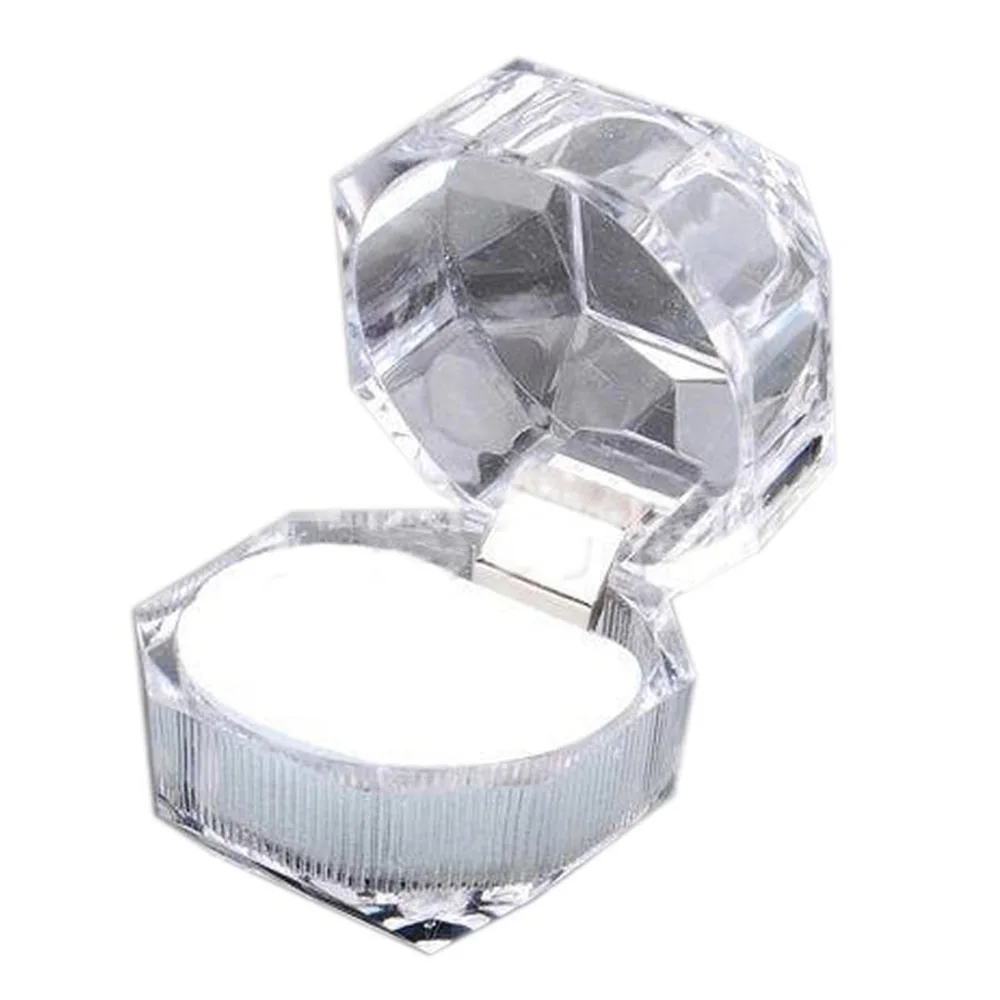 1 шт. элегантный ювелирный пакет кольцо коробка для сережек акриловая прозрачная