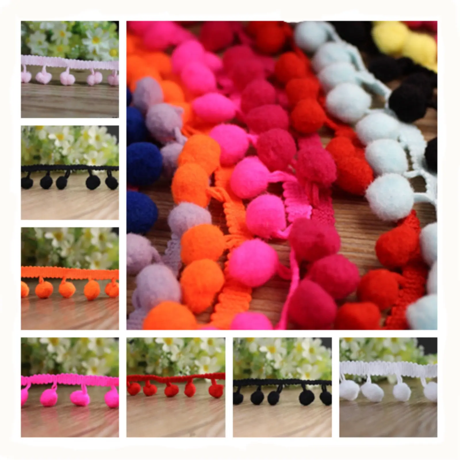 40yards 22mm( 7/8") Pom Pom Trim Lace Handmade Craft Fringe For Making Dolls Sewing Cloth pompom trim ball fringe
40yards 22mm( 7/8") Pom Pom Trim Lace Handmade Craft Fringe For Making Dolls Sewing Cloth pompom trim ball fringe
