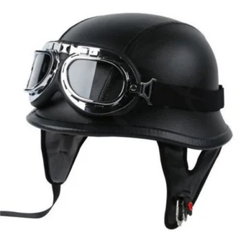 Motorcycle Helmet German PU Style Vintage Motorcycle Open Face Retro Half Helmet Cruise Chopper Biker Pilot DOT Size M-XL
Motorcycle Helmet German PU Style Vintage Motorcycle Open Face Retro Half Helmet Cruise Chopper Biker Pilot DOT Size M-XL