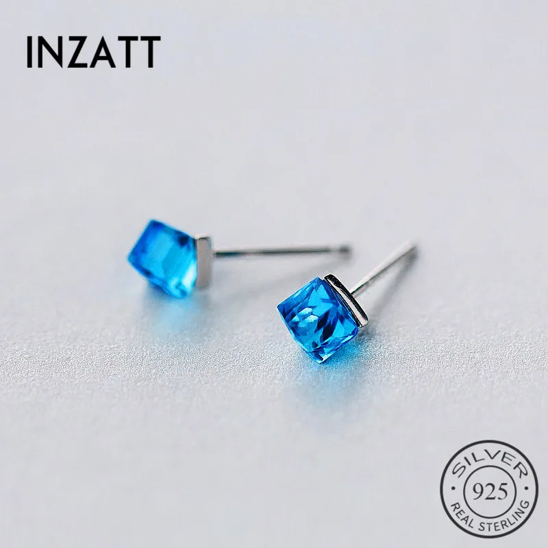 INZATT 2018 Trendy Blue pink Zircon Stud Earrings Geometric Square For Women Romantic Wedding Crystal Fashion Jewelry Gift
INZATT 2018 Trendy Blue pink Zircon Stud Earrings Geometric Square For Women Romantic Wedding Crystal Fashion Jewelry Gift