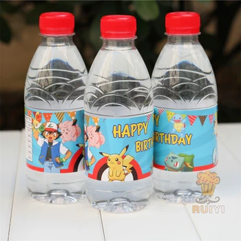 24pcs cartoon pokemon go Pikachu water bottle label candy bar decoration kids birthday party supplies baby shower party favor
24pcs cartoon pokemon go Pikachu water bottle label candy bar decoration kids birthday party supplies baby shower party favor