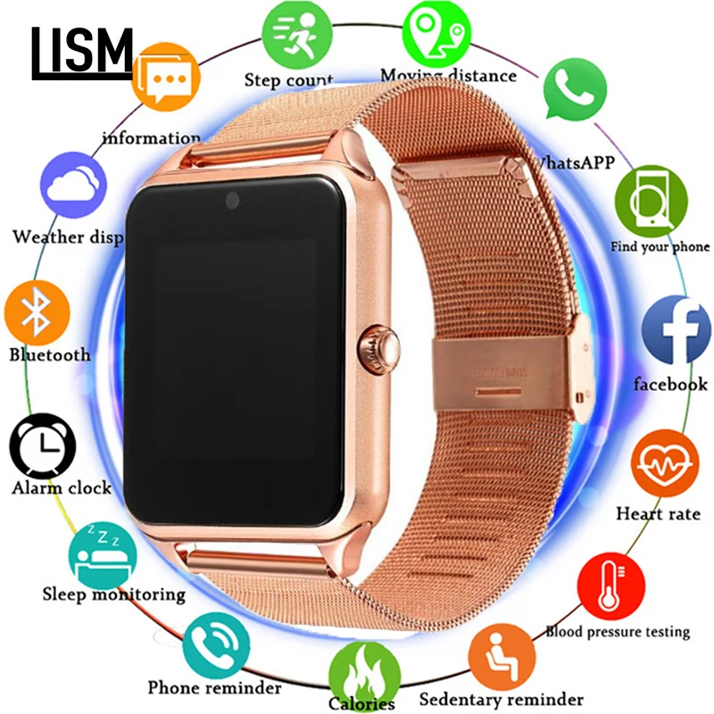 Fashion Smart Watch Metal Strap Bluetooth Wrist Smartwatch Support Sim TF Card Android&IOS Watch Multi-languages PK S8 Y1 B57 Z6
Fashion Smart Watch Metal Strap Bluetooth Wrist Smartwatch Support Sim TF Card Android&IOS Watch Multi-languages PK S8 Y1 B57 Z6