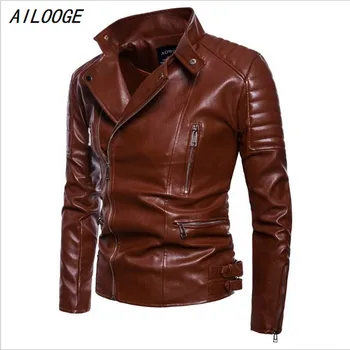 AILOOGE Men Leather Jacket Fashion Leisure Biker Jackets New High Quality Letter Embroidery Casual Male PU Leather Coat Outwear
AILOOGE Men Leather Jacket Fashion Leisure Biker Jackets New High Quality Letter Embroidery Casual Male PU Leather Coat Outwear