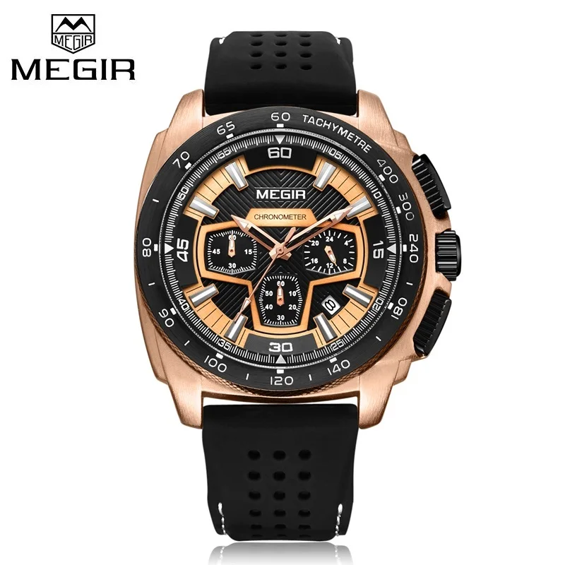 2018MEGIR Watches Men Luxury Brand Casual Quartz Watch Male Sports Military Chronograph Watches Gold Clock man Relogio Masculino
2018MEGIR Watches Men Luxury Brand Casual Quartz Watch Male Sports Military Chronograph Watches Gold Clock man Relogio Masculino