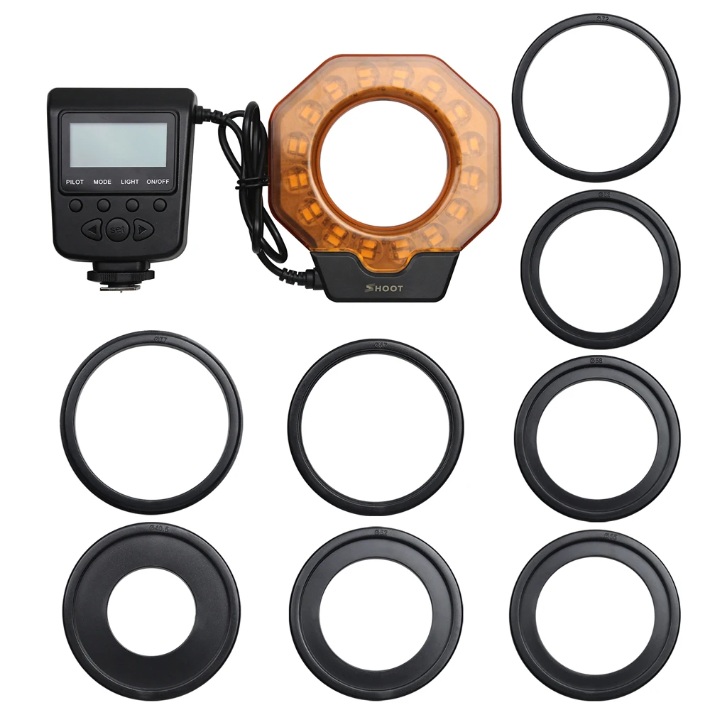 Led Macro Ring Flash Light for Canon MarkIII Nikon Olympus Pentax SLR Cameras Lens in Diameter of 52/55/58/62/72/77mm Led Macro Ring Flash Light for Canon MarkIII Nikon Olympus Pentax SLR Cameras Lens in Diameter of 52/55/58/62/72/77mm