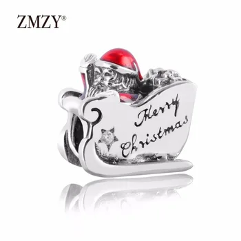 ZMZY Authentic 925 Sterling Silver Charms Sleighing Santa Translucent Red Enamel Fits Snake chain Charm Bracelet
ZMZY Authentic 925 Sterling Silver Charms Sleighing Santa Translucent Red Enamel Fits Snake chain Charm Bracelet