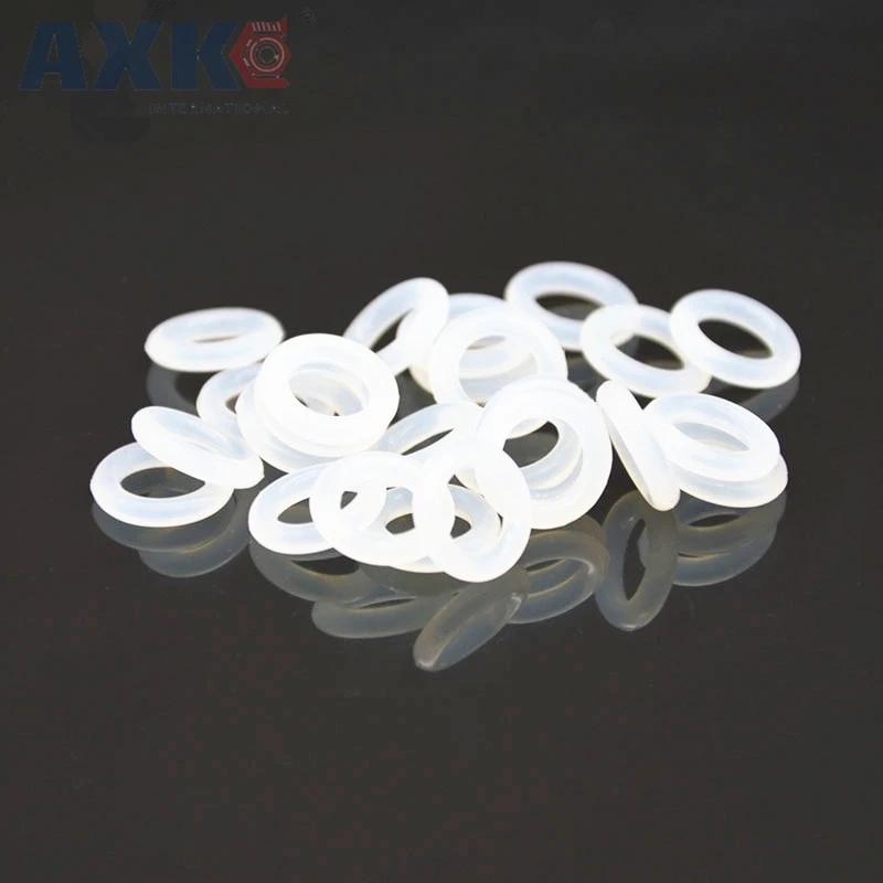 

AXK O-rings Seals Gasket Washer Food Grade 3mm Thickness White Silicon Rubber Ring Sealing OD 60/62/65/68/70/72/75/80/85/90/95mm