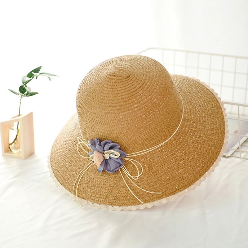 Spring and summer women's sunshade hat lace flowers sun hats beach sunscreen straw cap wild leisure folding fisherman hat MZ-30
Spring and summer women's sunshade hat lace flowers sun hats beach sunscreen straw cap wild leisure folding fisherman hat MZ-30