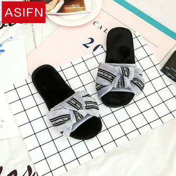 ASIFN Women Slippers Winter Furry Shoes Zapatos De Mujer Home Slipper with Fur Cute Bow-knot Female Soft Plush Indoor Spring
ASIFN Women Slippers Winter Furry Shoes Zapatos De Mujer Home Slipper with Fur Cute Bow-knot Female Soft Plush Indoor Spring
