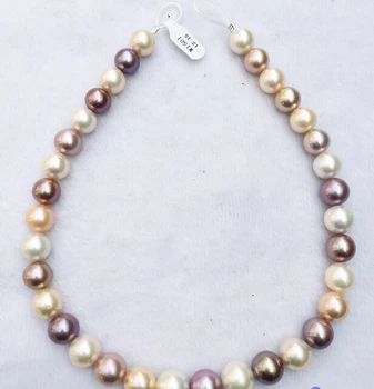 xiuli 002279 AAA++ 100% natural 17" 12-14mm round white pink lavender Edison pearl necklace
xiuli 002279 AAA++ 100% natural 17" 12-14mm round white pink lavender Edison pearl necklace
