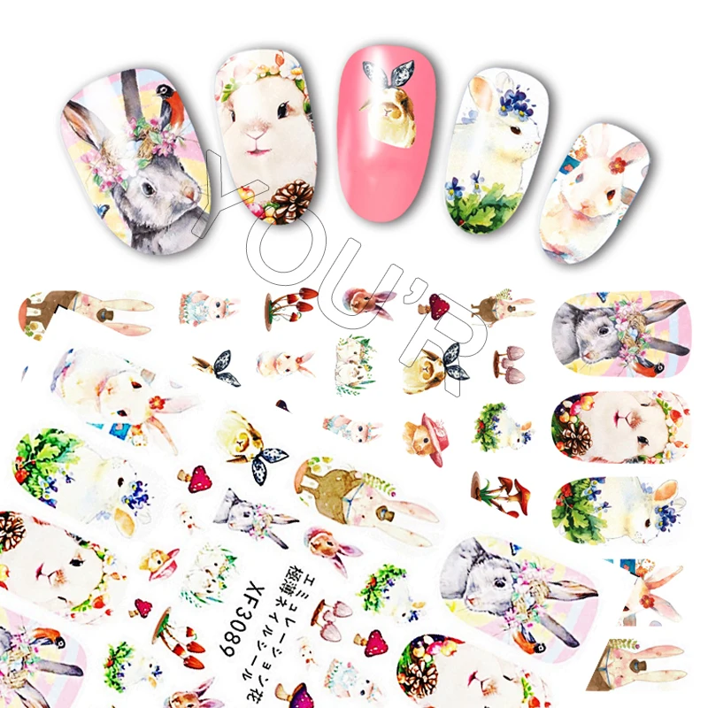 3D Cute Bunny Nail Sticker for Nail Art Decoration Back Glue Adhesive Rabbit Nails Decals on Nails Design Manicure Stickers Foil
3D Cute Bunny Nail Sticker for Nail Art Decoration Back Glue Adhesive Rabbit Nails Decals on Nails Design Manicure Stickers Foil
