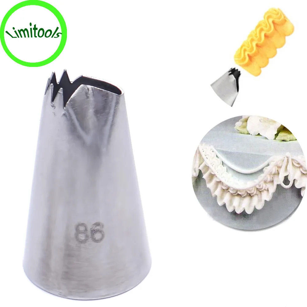 #86 Fold Cream Metal Tips Icing Piping Nozzles Cake Cream Cupcake Pastry Tool Stainless Steel Flower Tips Dessert Decorators
#86 Fold Cream Metal Tips Icing Piping Nozzles Cake Cream Cupcake Pastry Tool Stainless Steel Flower Tips Dessert Decorators