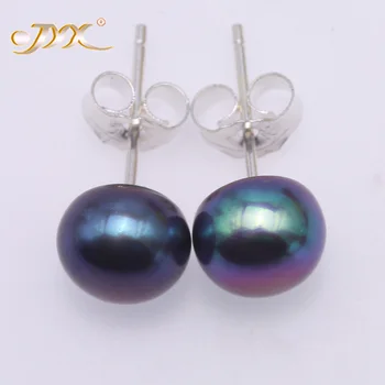 JYX 925 Sterling Silver Earrings Blue Black Genuine Cultured Freshwater Pearl Earrings Jewelry palace Women
JYX 925 Sterling Silver Earrings Blue Black Genuine Cultured Freshwater Pearl Earrings Jewelry palace Women