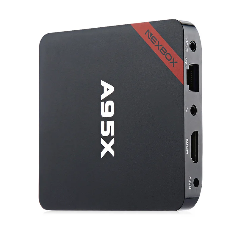 

NEXBOX A95X Amlogic S905X Quad core 64 Bit Cortex A53 2GB DDR3 RAM 16GB eMMC ROM 4K x 2K H.265 2.4G US UK EU plug Smart TV Box