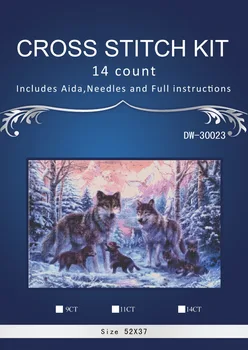 51*34CM Snow wolves Counted Cross Stitch DMC Cross Stitch DIY 14CT Cross-Stitch Kit Handmade Embroidery Needlework
51*34CM Snow wolves Counted Cross Stitch DMC Cross Stitch DIY 14CT Cross-Stitch Kit Handmade Embroidery Needlework