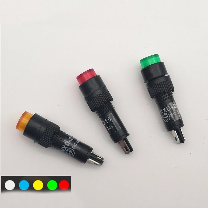 NXD-215 Small LED Power Signal Indicator Light Lamp 110V 220V Mounting Hole 8mm 10pcs
NXD-215 Small LED Power Signal Indicator Light Lamp 110V 220V Mounting Hole 8mm 10pcs