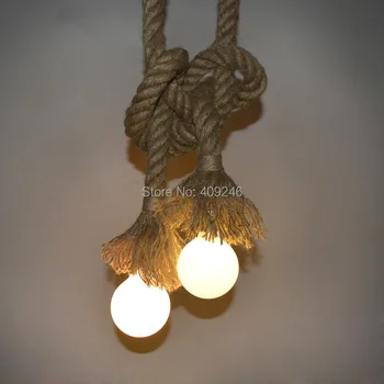 New DIY Hemp Rope Pendant Light Hanging Lamps Single/Double Edison Blub Bar Home Decoration Lighting Coffee Shop
New DIY Hemp Rope Pendant Light Hanging Lamps Single/Double Edison Blub Bar Home Decoration Lighting Coffee Shop