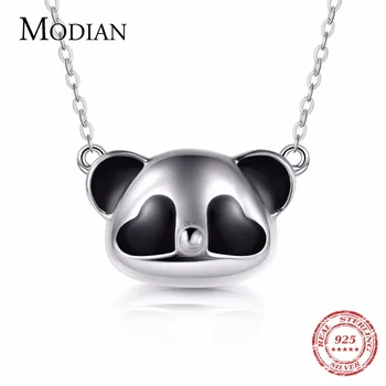Modian New Oriental Element Style 100% 925 Sterling Silver Necklace Fashion 3D Black & White Panda Pendant For Women Jewelry 
Modian New Oriental Element Style 100% 925 Sterling Silver Necklace Fashion 3D Black & White Panda Pendant For Women Jewelry