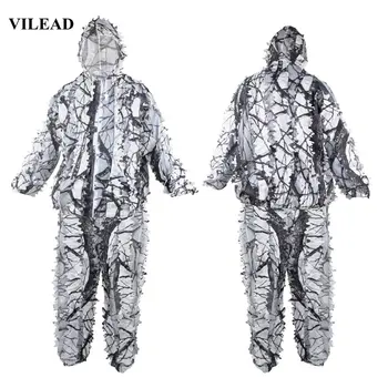 VILEAD 3d Snow Ghillie Suits White Camouflage Hunting Clothes White Leaves Sniper Birdwatch Tactical Uniform Men Military Jacket
VILEAD 3d Snow Ghillie Suits White Camouflage Hunting Clothes White Leaves Sniper Birdwatch Tactical Uniform Men Military Jacket
