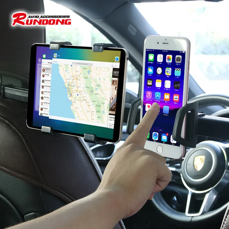 Car Tablet PC rear pillow double bracket for ipad flat rear seat bracket mobile phone rack R-5012
Car Tablet PC rear pillow double bracket for ipad flat rear seat bracket mobile phone rack R-5012