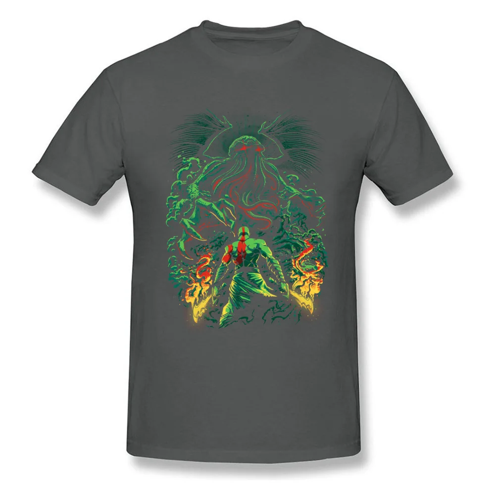 Prevailing Mens T-shirts O Neck Short Sleeve 100% Cotton Clash of the old gods Tops T Shirt Normal Sweatshirts Clash of the old gods carbon
