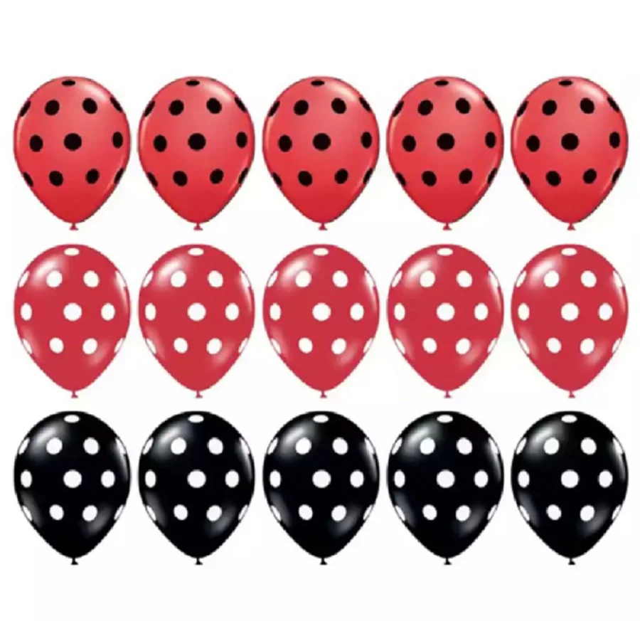 12pcs/llot Ladybug Black Red Spot Polka Dot Latex Balloons Globos Party Birthday Balloon Wedding Party Decorations Air Balls
12pcs/llot Ladybug Black Red Spot Polka Dot Latex Balloons Globos Party Birthday Balloon Wedding Party Decorations Air Balls