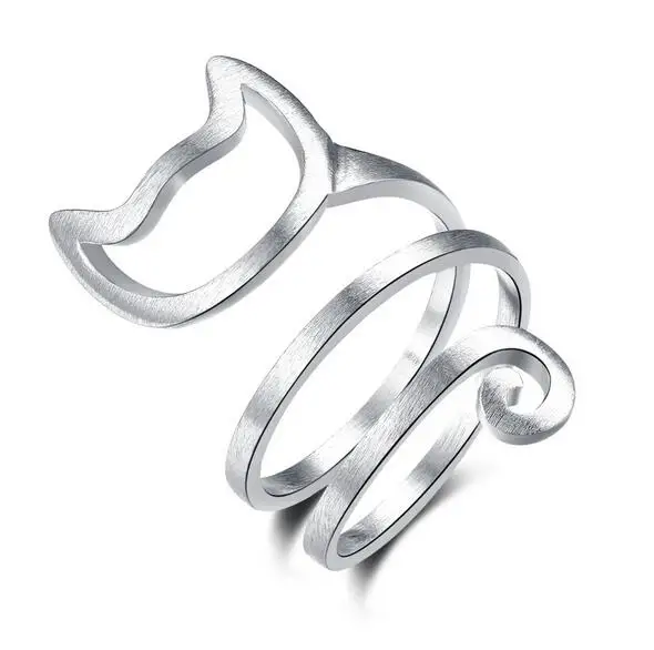 Fashion Silver Plated Twine Cat Ring Young Girl Jewelry Unique design Adjustable Silver animal Ring For Women Free shipping
Fashion Silver Plated Twine Cat Ring Young Girl Jewelry Unique design Adjustable Silver animal Ring For Women Free shipping