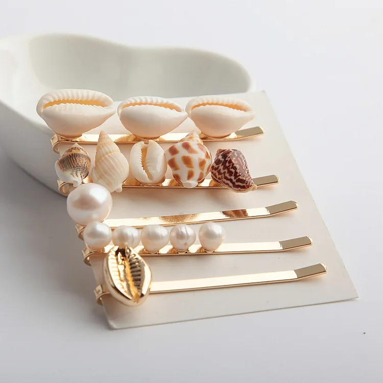 5pcs/Set 2019 New Women Fashion Imitiation Pearl Shell Hairpins Hair Clips Summer Beach Hairgrip Hair Accessories
5pcs/Set 2019 New Women Fashion Imitiation Pearl Shell Hairpins Hair Clips Summer Beach Hairgrip Hair Accessories
