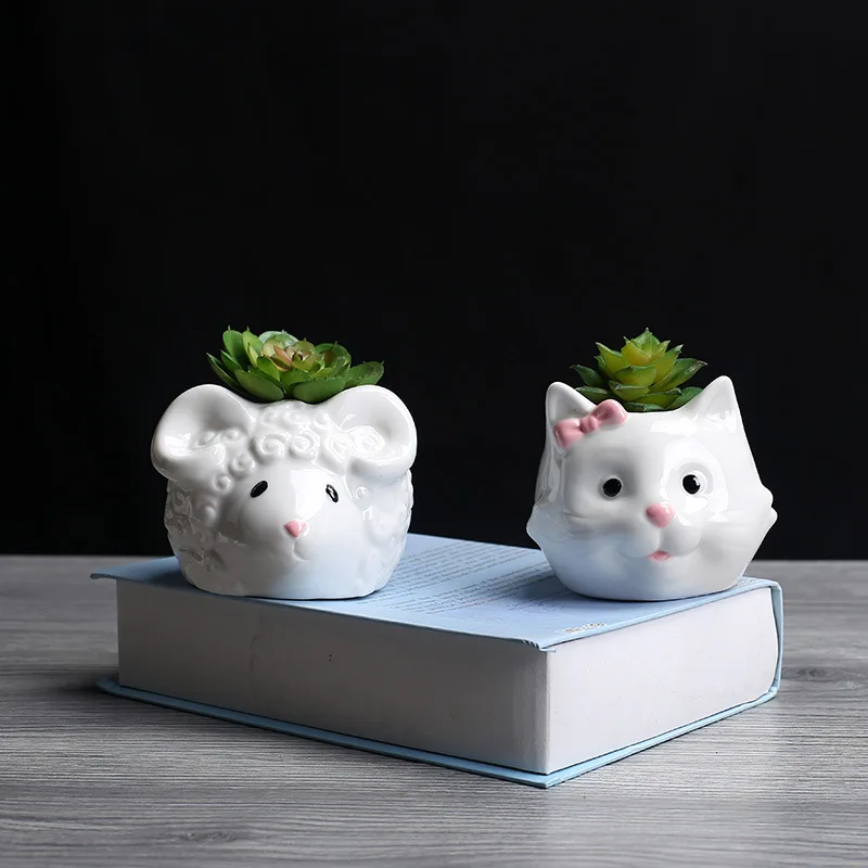 Japanese Style Superbud Cute Ceramic Flower Pot Mini Fashion Creative Desktop Plants Fleshy Flower Pot Cartoon animals
Japanese Style Superbud Cute Ceramic Flower Pot Mini Fashion Creative Desktop Plants Fleshy Flower Pot Cartoon animals