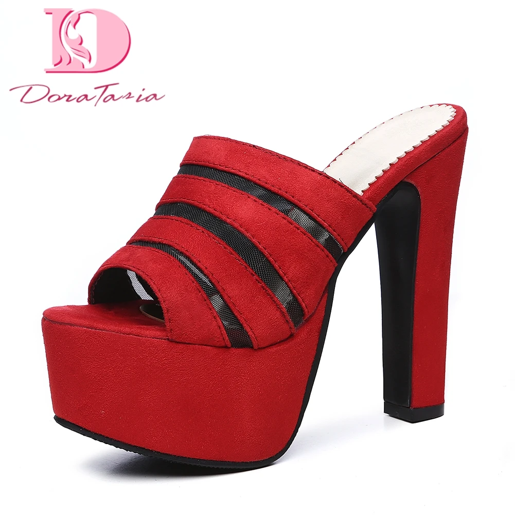 Doratasia 2018 brand new platform Plus size 31-48 party shoes woman sandals sexy high heels flock women's mules pumps
Doratasia 2018 brand new platform Plus size 31-48 party shoes woman sandals sexy high heels flock women's mules pumps
