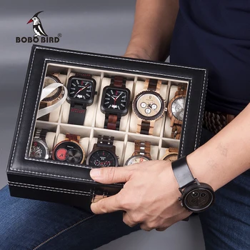 BOBO BIRD PU Leather Display Case Box Watch Jewelry Storage Organizer 6 Slot 10 Slots saat kutusu
BOBO BIRD PU Leather Display Case Box Watch Jewelry Storage Organizer 6 Slot 10 Slots saat kutusu