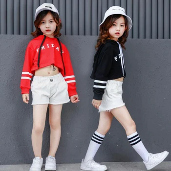 Girls Cotton Ballroom Hip Hop Jazz Dance Competition Costumes Clothing Children Party Stage wear T Shirt Tops Shorts Outfits
Girls Cotton Ballroom Hip Hop Jazz Dance Competition Costumes Clothing Children Party Stage wear T Shirt Tops Shorts Outfits