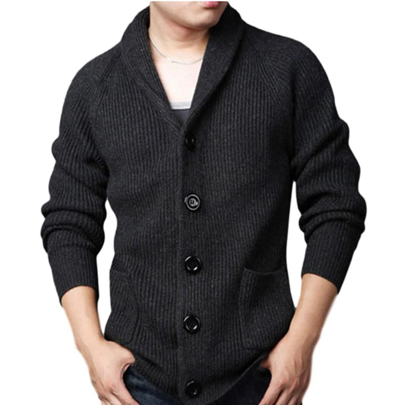 Idopy Men's Casual Slim Thick Shawl Collar Wool Cardigan Sweaters With Pockets For Male Knit Coat
Idopy Men's Casual Slim Thick Shawl Collar Wool Cardigan Sweaters With Pockets For Male Knit Coat