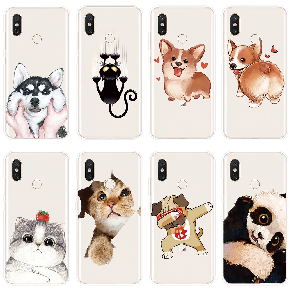Silicone case For Xiaomi Mi 5X A1 A2 6 6X Note 3 Cover Dog Cat Pattern Shell For Mi 8 X SE Lite Pro Mix 2 S 3 Pocophone F1 Case
Silicone case For Xiaomi Mi 5X A1 A2 6 6X Note 3 Cover Dog Cat Pattern Shell For Mi 8 X SE Lite Pro Mix 2 S 3 Pocophone F1 Case