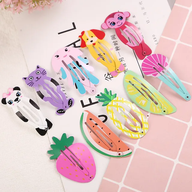 Animal Printing Pet & Fruit Metal Snap Clips Girls' side Hairpins Kids Headwear Grips Hair Accessories 
Animal Printing Pet & Fruit Metal Snap Clips Girls' side Hairpins Kids Headwear Grips Hair Accessories