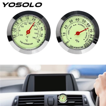 YOSOLO Car Ornaments Luminous Thermometer Hygrometer Air Vent Clip Decorations Car Styling Interior Accessorie Automobile Watch
YOSOLO Car Ornaments Luminous Thermometer Hygrometer Air Vent Clip Decorations Car Styling Interior Accessorie Automobile Watch