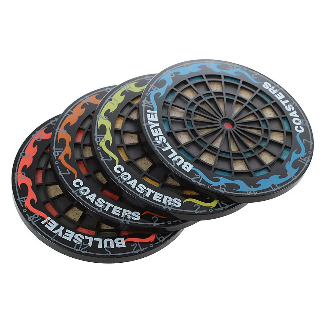 4 Pcs Round Bullseye Coasters Dart Board Drink Bottle Beer Beverage Cup Mats (Multicolor)
4 Pcs Round Bullseye Coasters Dart Board Drink Bottle Beer Beverage Cup Mats (Multicolor)