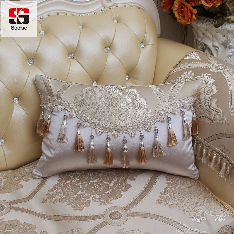 Sookie Rectangle European Style Cushion Cover Floral Print with Tassel Throw Pillowcase Luxury Decorative Pillow Cover for Home
Sookie Rectangle European Style Cushion Cover Floral Print with Tassel Throw Pillowcase Luxury Decorative Pillow Cover for Home